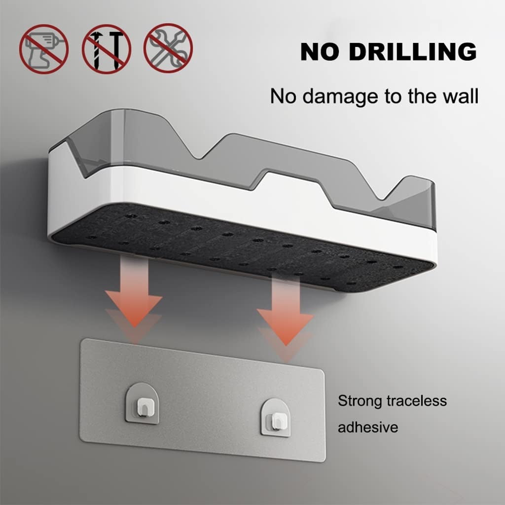 Plastic Shower Caddy Adhesive Shower Shelf