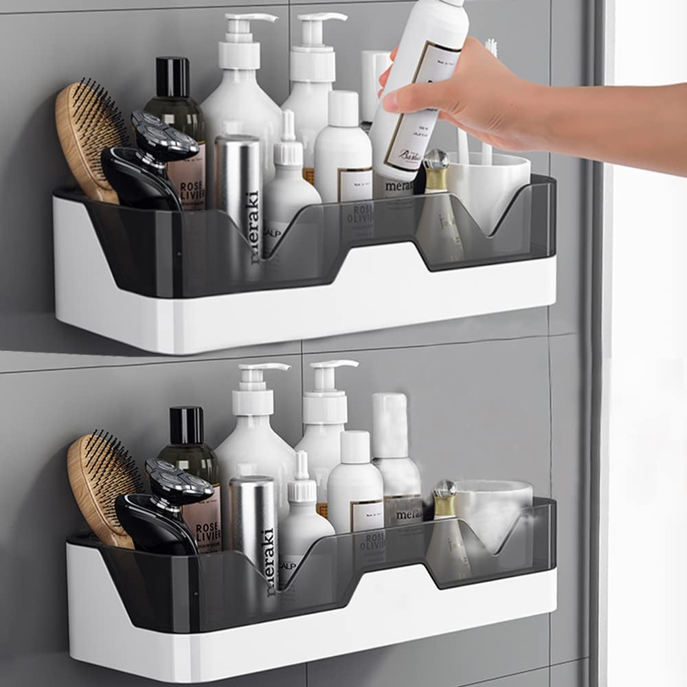 Plastic Shower Caddy Adhesive Shower Shelf