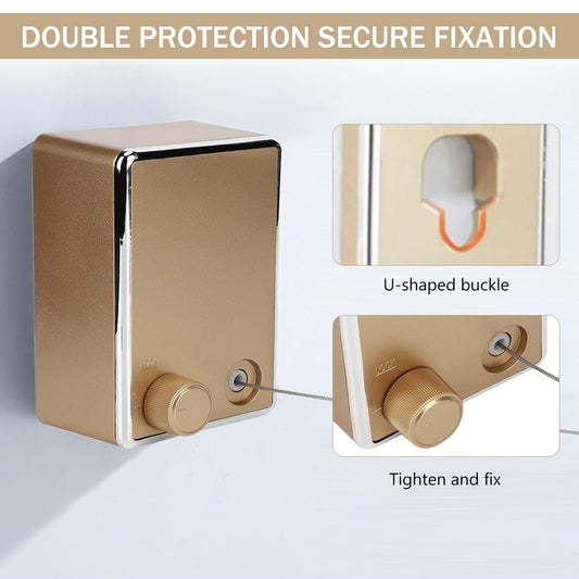 Retractable Clothesline 13.8ft Adjustable Clothesline