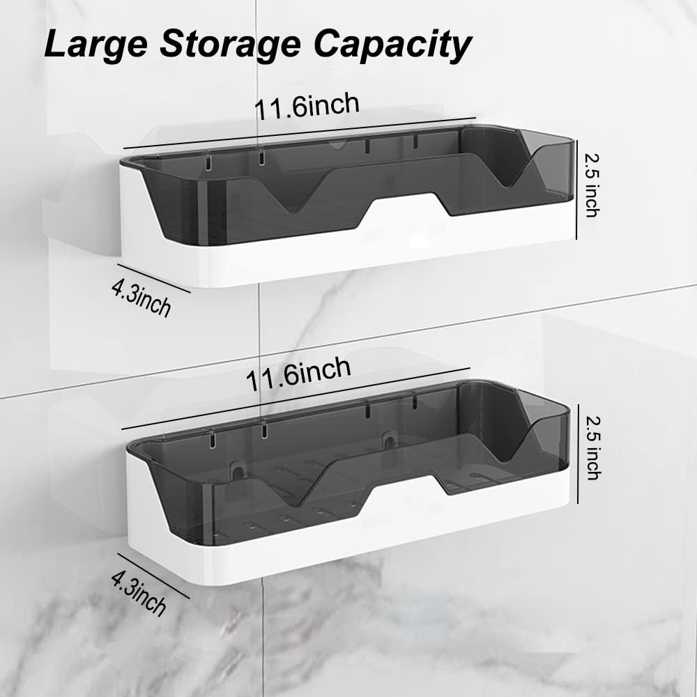 Plastic Shower Caddy Adhesive Shower Shelf