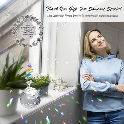 Sun catcher with engraved message