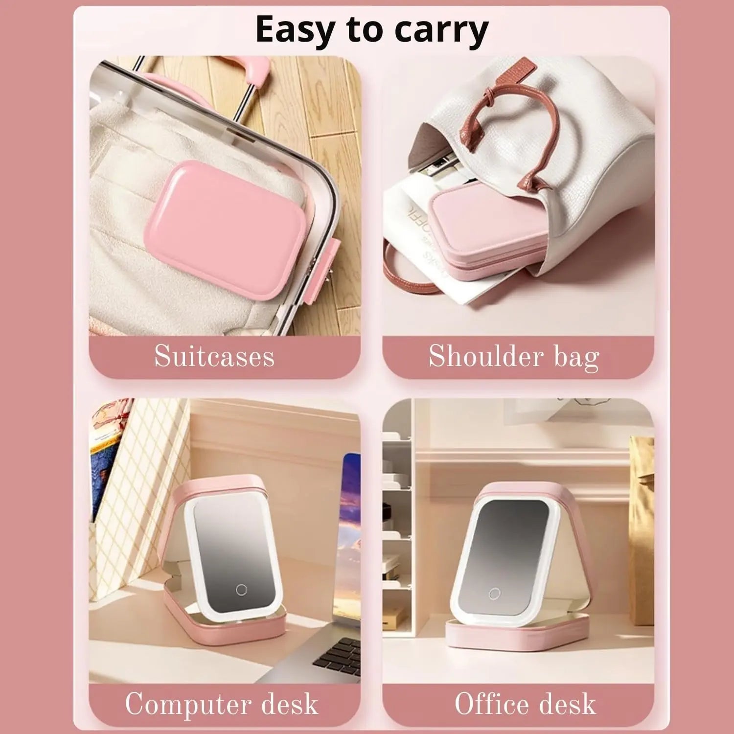 LED Makeup Box with Adjustable Light-Up Mirror - FIX IT STORE